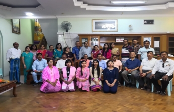 The Indian Women organization, Mandalay along with Community leaders visited Consulate to tie Rakhi and celebrated Raksha Bandhan by distributing sweets among the Consulate officials.